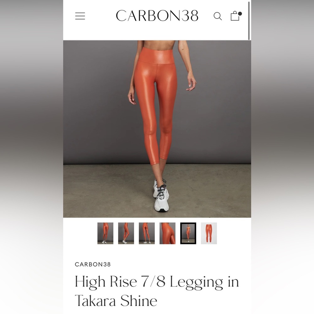 New carbon 38 takara 7/8 leggings high shine